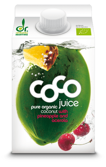 coconut water pineapple acerola Kokoswasser Ananas 500ml
