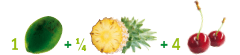 coconut water pineapple acerola Kokoswasser Ananas Acerola