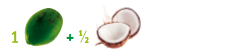 coco milk for drinking Kokosmilch zum Trinken